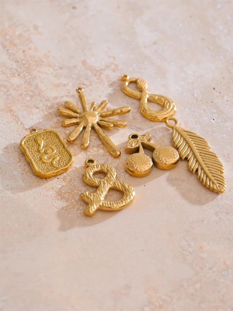 Sun star moon metal charm jewelry accessories - product image