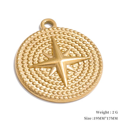 Sun star moon metal charm jewelry accessories - product image