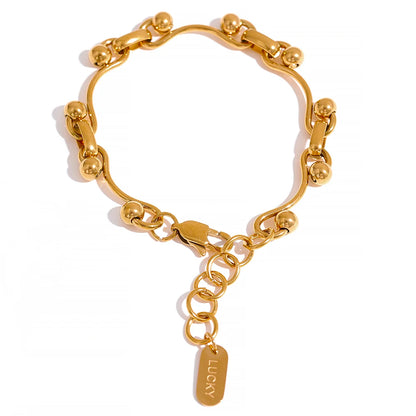 Tarnish free stainless steel chain necklace bracelet - product image