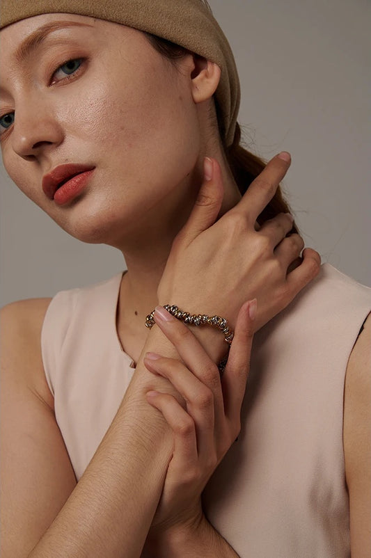 Thick chain bangle waterproof statement bracelet - product image