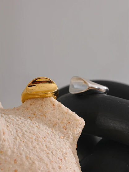 Thicker contemporary minimalist fashion ring - product image