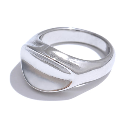 Thicker contemporary minimalist fashion ring - product image