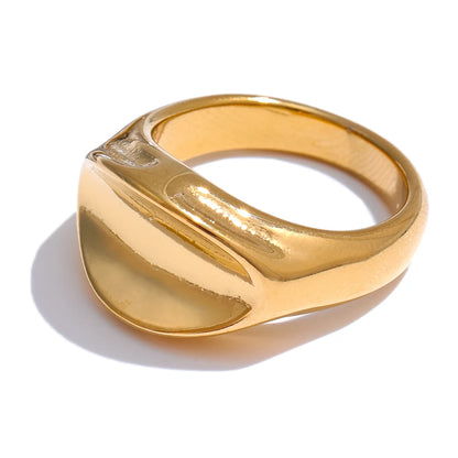 Thicker contemporary minimalist fashion ring - product image