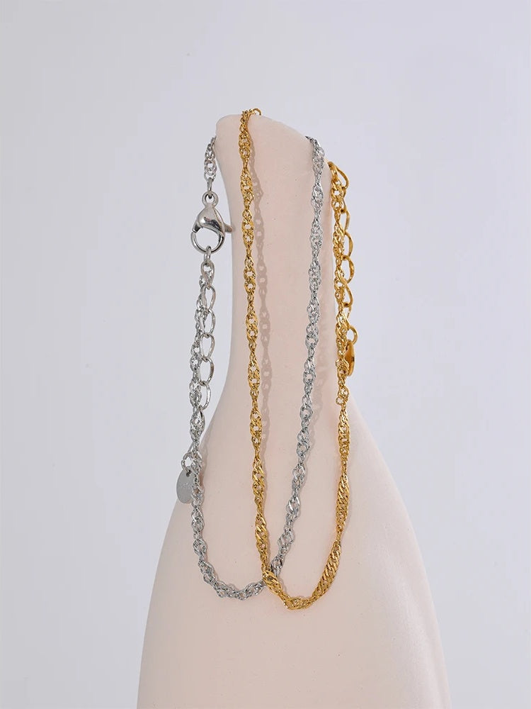 Thin chic chain metal bracelet - product image