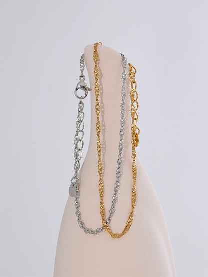Thin chic chain metal bracelet - product image