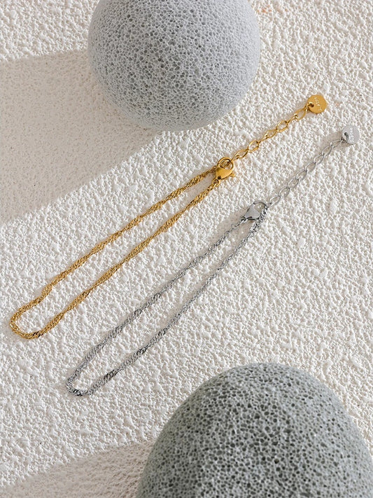 Thin chic chain metal bracelet - product image