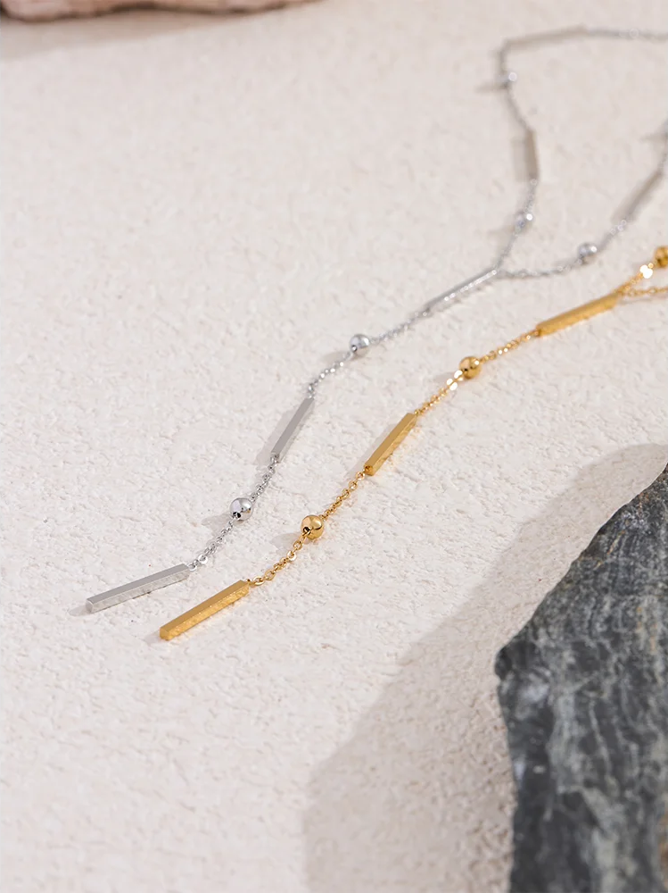 Thin chic long chain minimalist necklace - product image