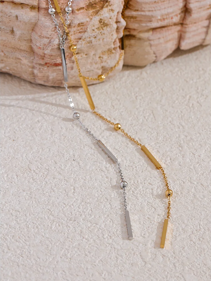 Thin chic long chain minimalist necklace - product image