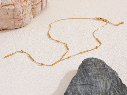 Thin chic long chain minimalist necklace - product image