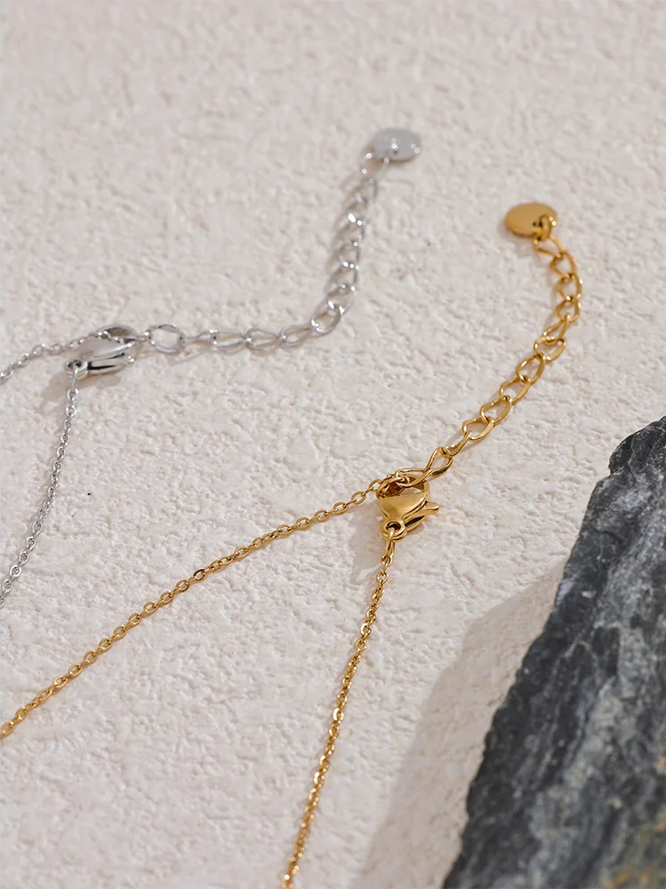 Thin chic long chain minimalist necklace - product image