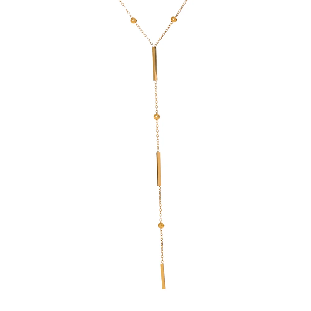 Thin chic long chain minimalist necklace - product image