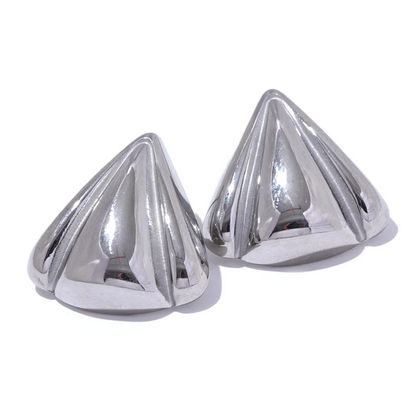 Triangle versatile daily allergy-free stud earrings - product image