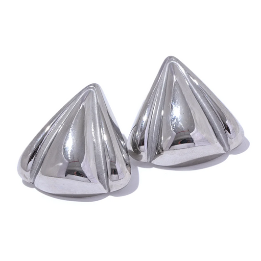 Triangle versatile daily allergy-free stud earrings - product image