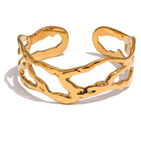 Unique Design Hollow Wide Cuff Bracelet