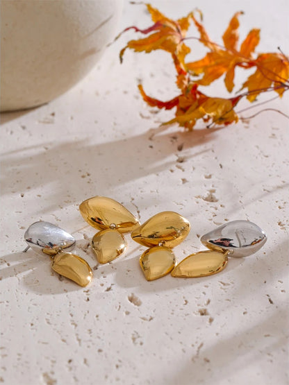 Unique small drop modern dangle earrings - product image