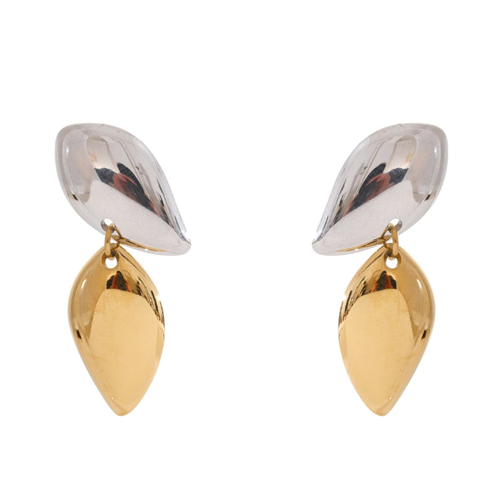 Unique small drop modern dangle earrings - product image