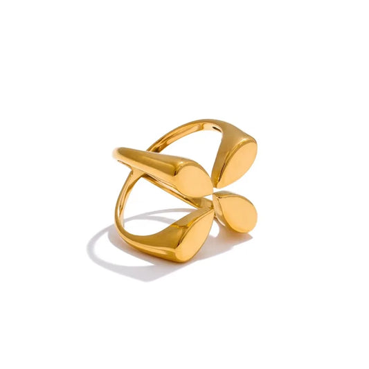 Unique wide open minimalist stylish finger ring - product image
