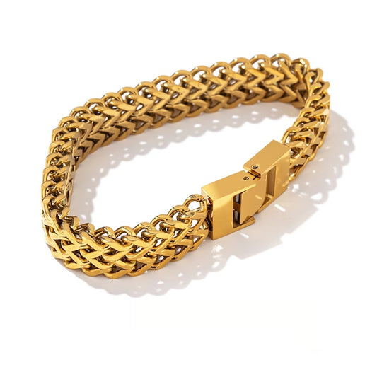 Unisex cuban link chain bracelet bangle - product image