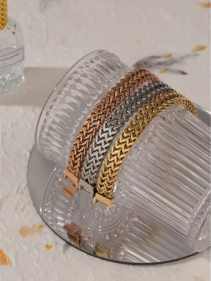 Unisex cuban link chain bracelet bangle - product image