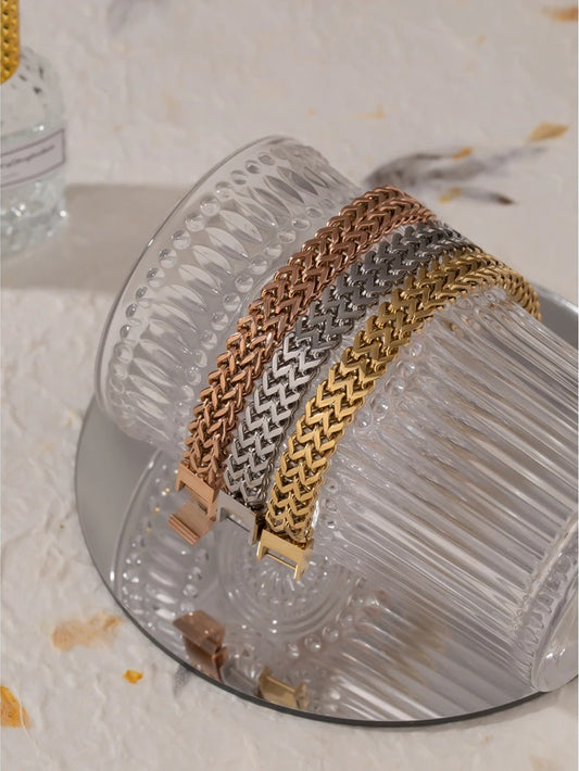 Unisex cuban link chain bracelet bangle - product image