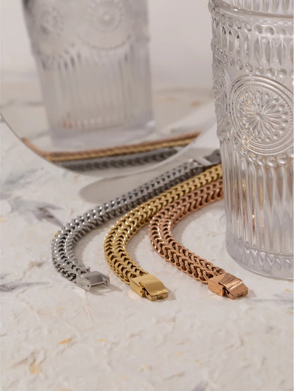 Unisex cuban link chain bracelet bangle - product image