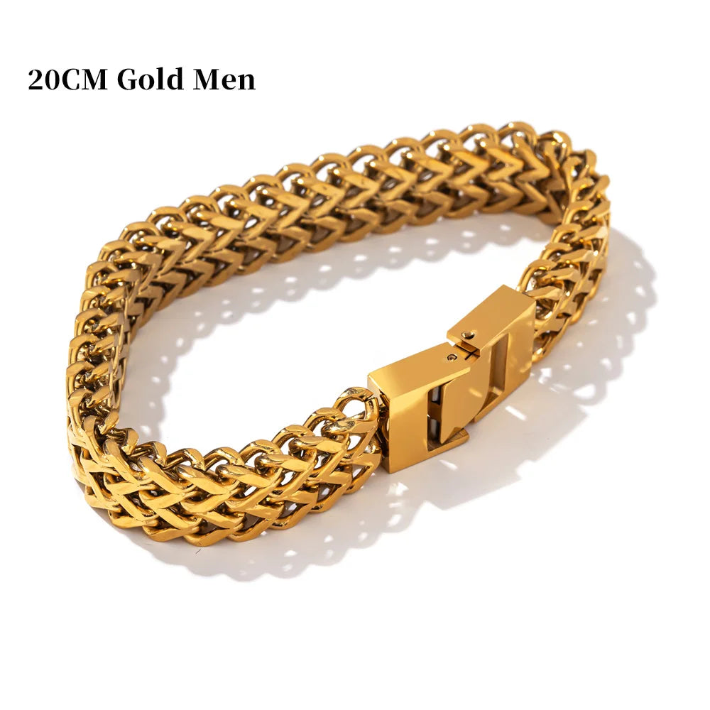 Unisex cuban link chain bracelet bangle - product image