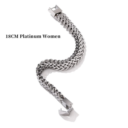 Unisex cuban link chain bracelet bangle - product image