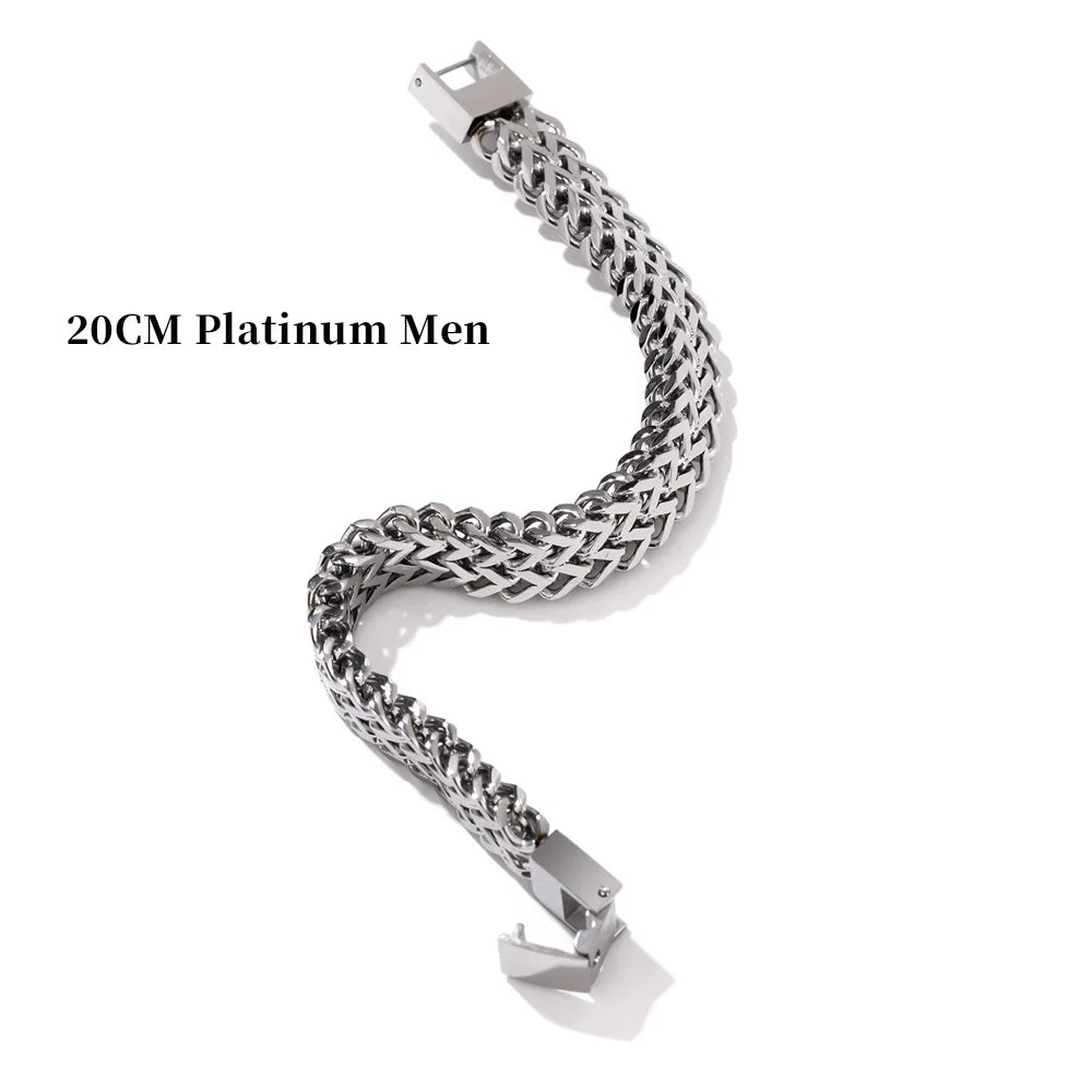 Unisex cuban link chain bracelet bangle - product image