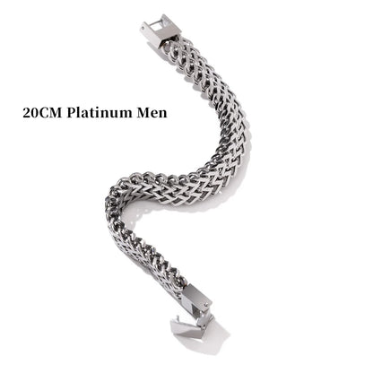 Unisex cuban link chain bracelet bangle - product image