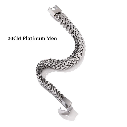 Unisex cuban link chain bracelet bangle - product image