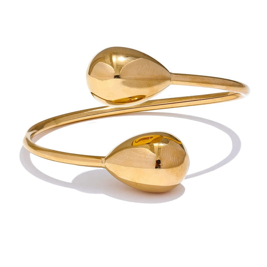 Water drop cuff adjustable water resistant bracelet women - product image