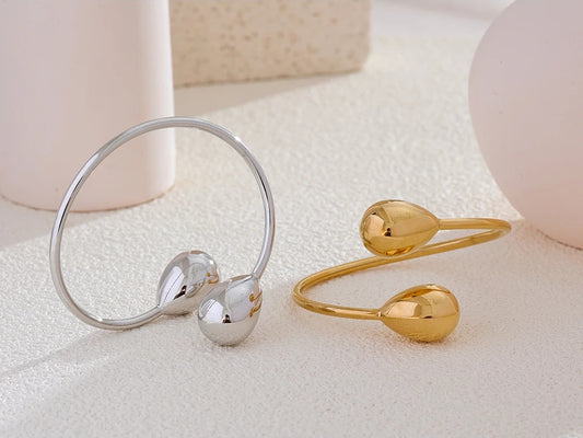 Water drop cuff adjustable water resistant bracelet women - product image