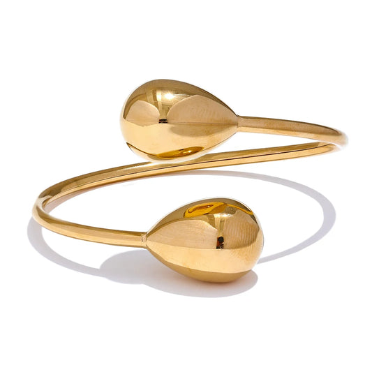 Water drop cuff adjustable water resistant bracelet women - product image