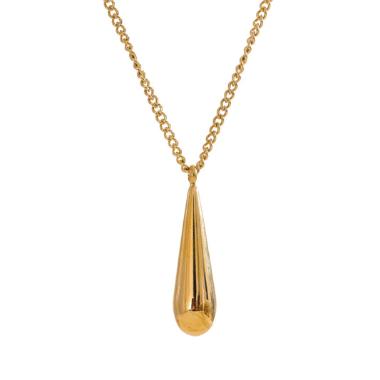 Water drop minimalist chic pendant necklace - product image