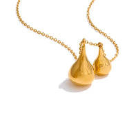 Water Drop Teardrop Pendant Necklace Rust Proof