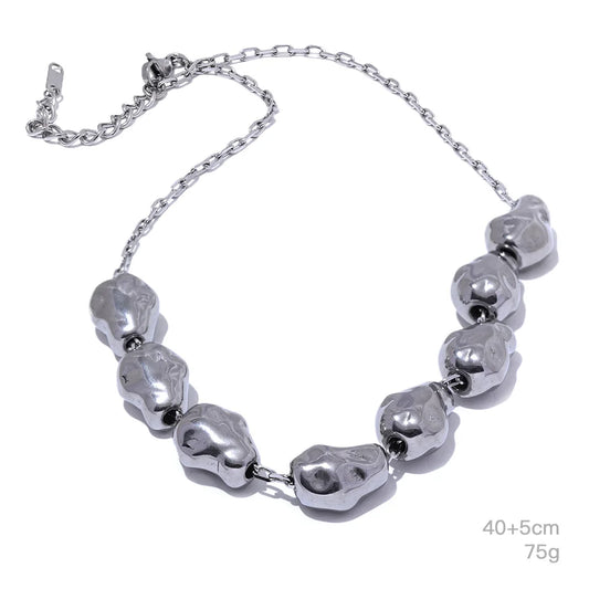Waterproof contemporary necklace bracelet set - product image