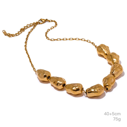 Waterproof contemporary necklace bracelet set - product image