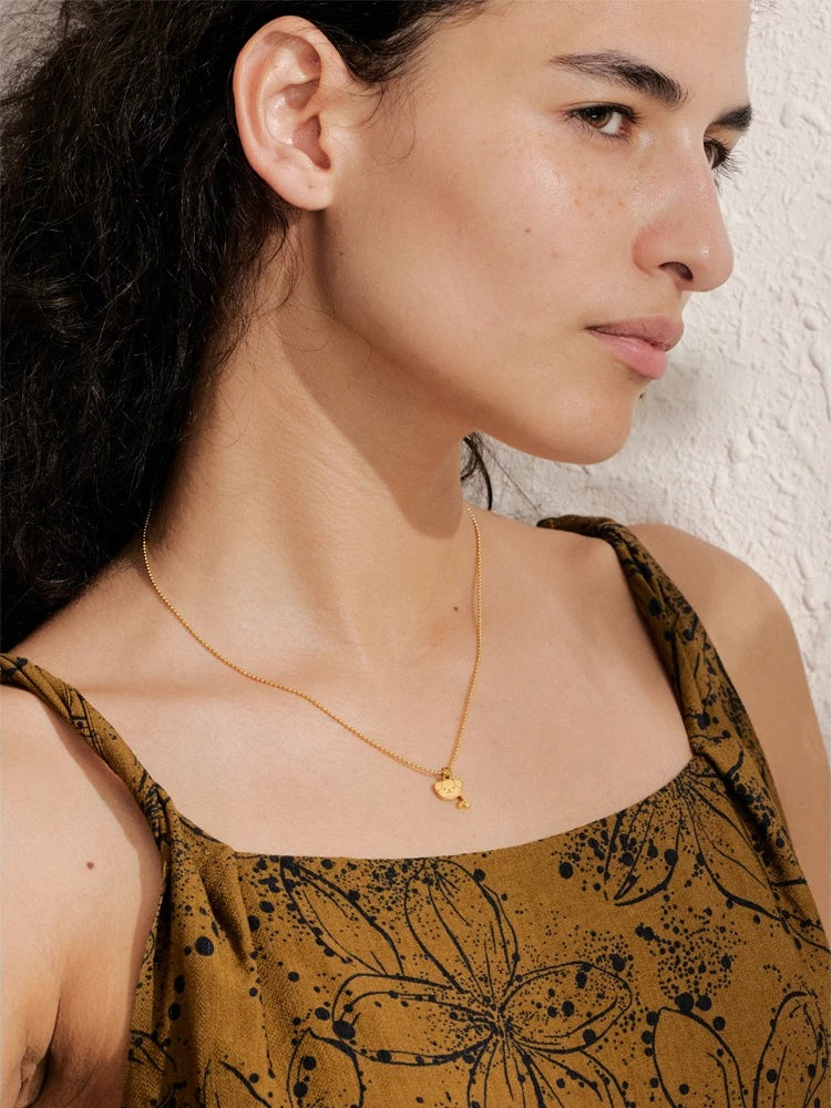 Waterproof dog bone charm pendant necklace - product image