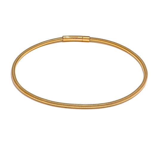 Waterproof metal collar torques statement necklace - product image