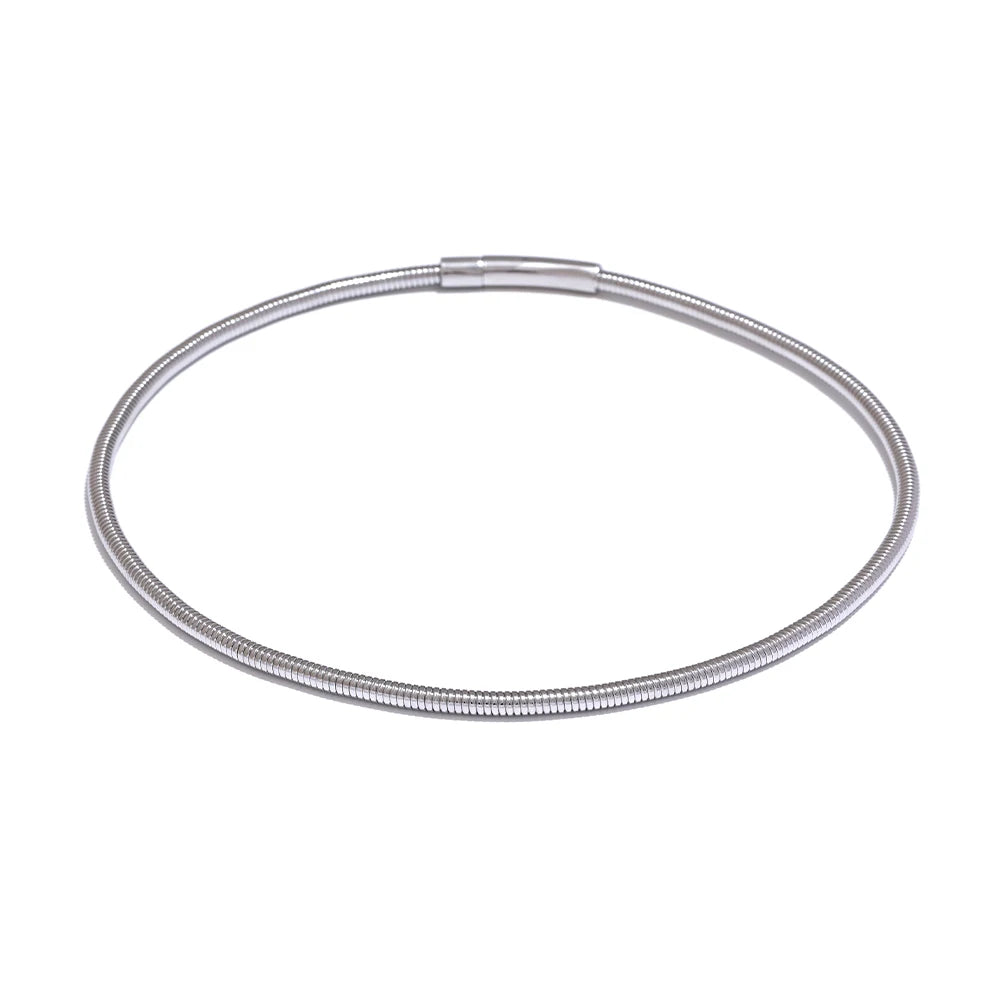 Waterproof metal collar torques statement necklace - product image