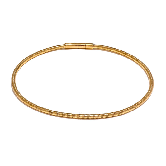 Waterproof metal collar torques statement necklace - product image
