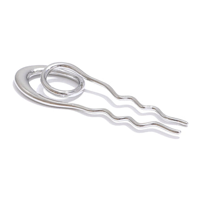 Waterproof minimalist hairpin gold silver accessories - product image