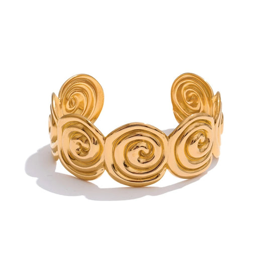 Waterproof shell open cuff bracelet - product image