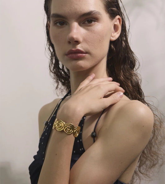 Waterproof shell open cuff bracelet - product image