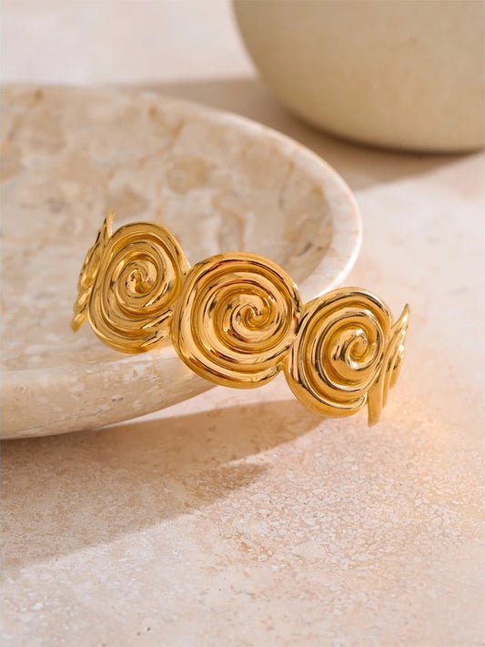 Waterproof shell open cuff bracelet - product image