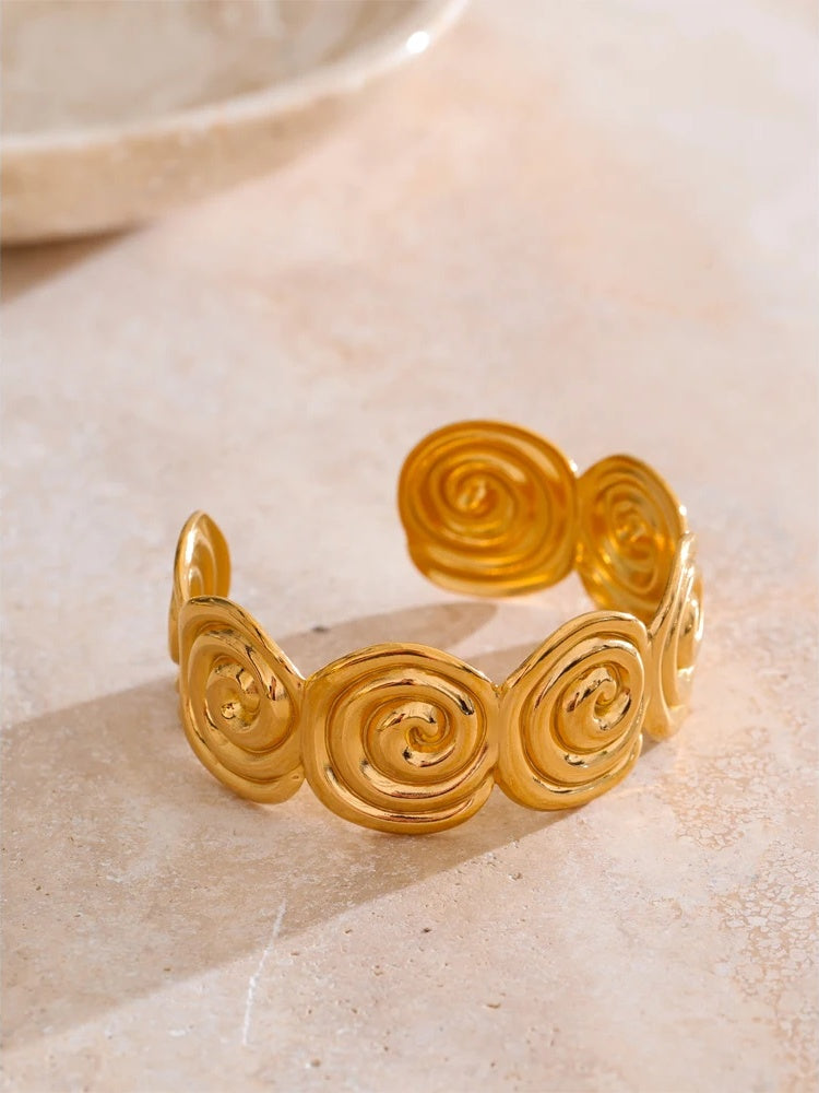 Waterproof shell open cuff bracelet - product image