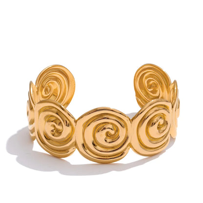 Waterproof shell open cuff bracelet - product image