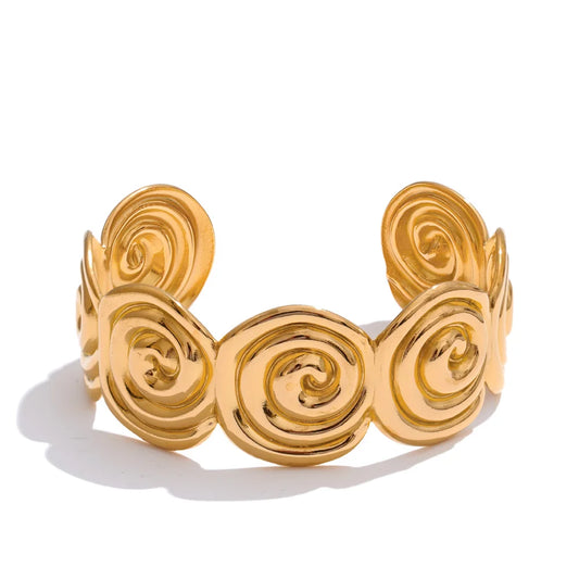 Waterproof shell open cuff bracelet - product image
