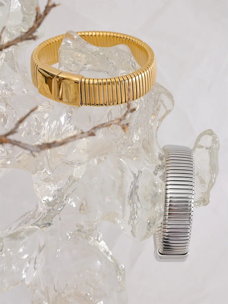 Waterproof wide cuban chain bracelet bangle - product image