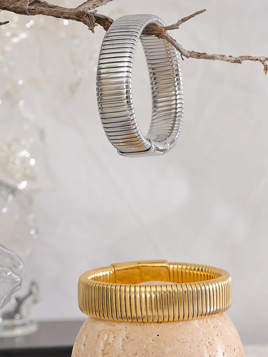 Waterproof wide cuban chain bracelet bangle - product image